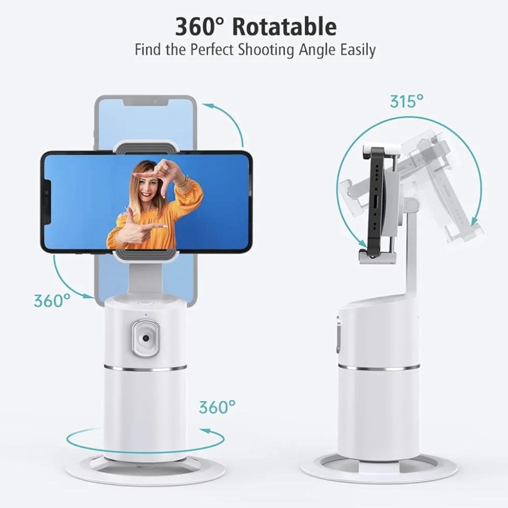 Auto Face Tracking 360° Rotating Phone Stand - Picture 3 of 12